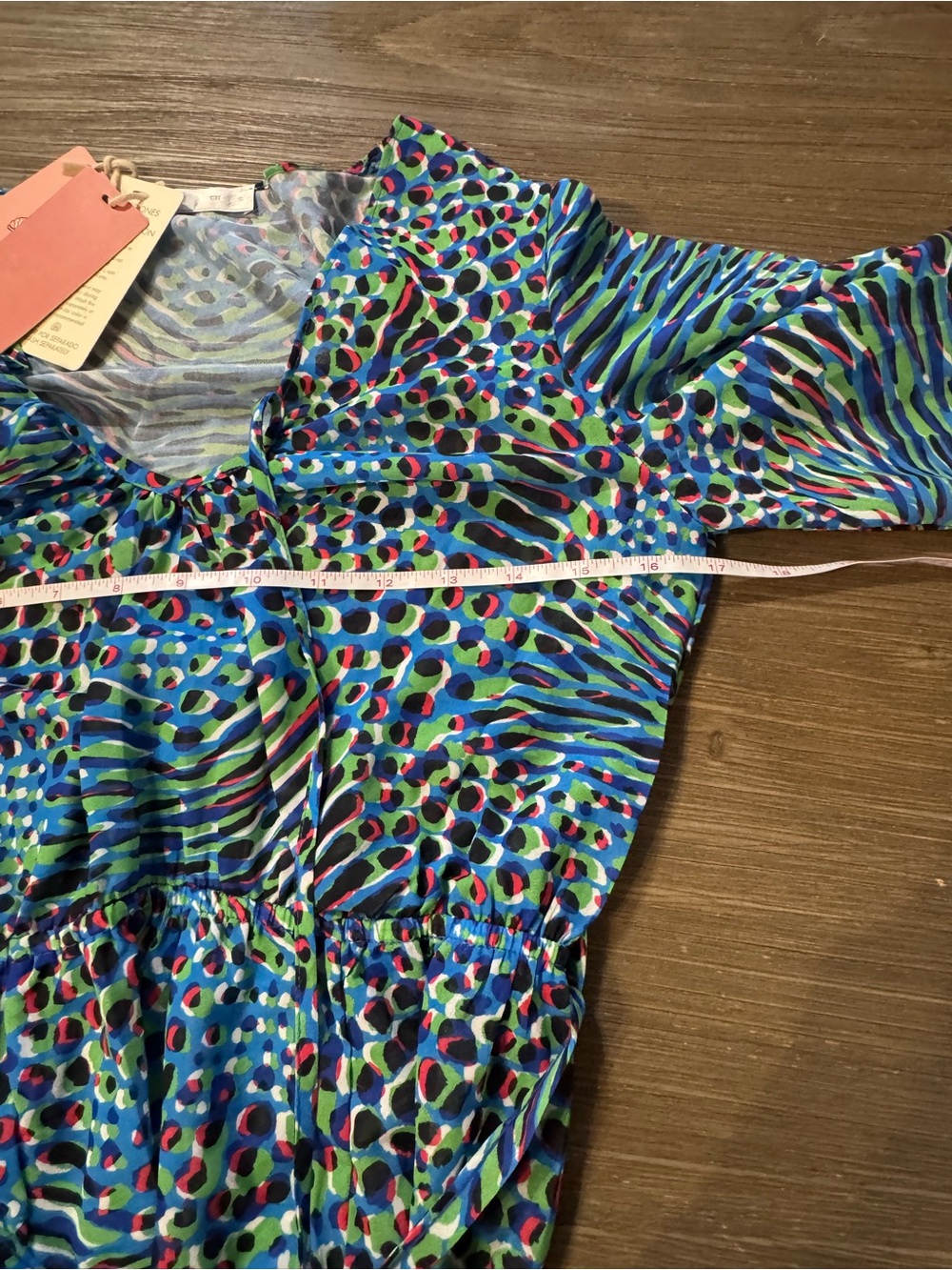 Blue Multicolor Printed Swim Coverup Tunic - Picture 13 of 16